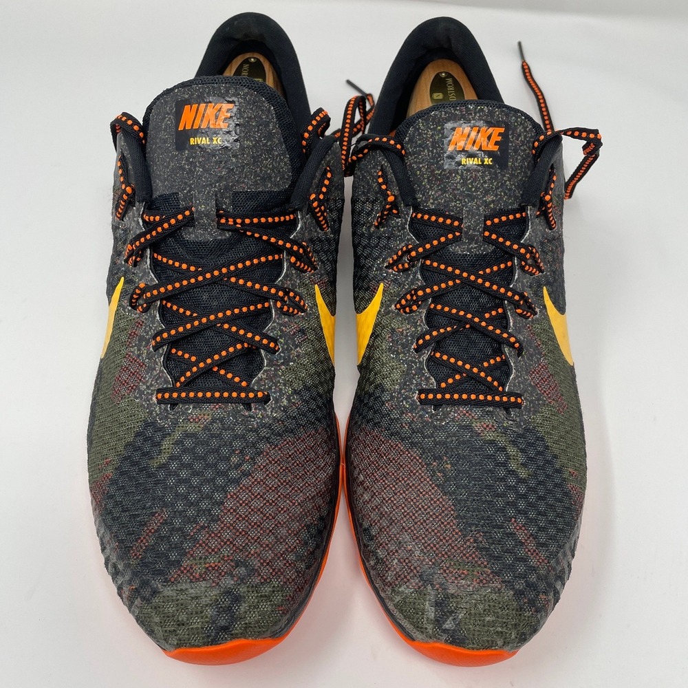 Nike Men's 13 Zoom Rival‎ XC Orange Long Distance Track Spikes